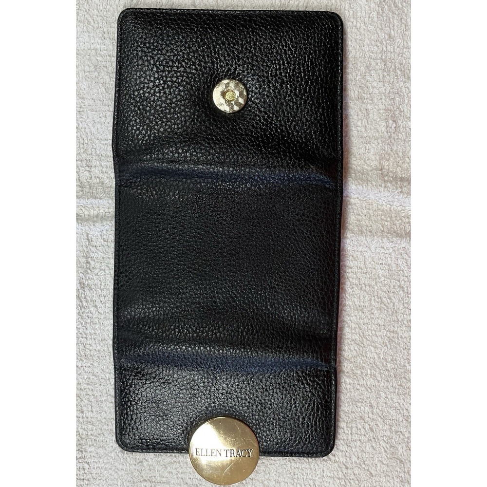 Ellen Tracy Women's Small Trifold Wallet Black NEW - Picture 4 of 4